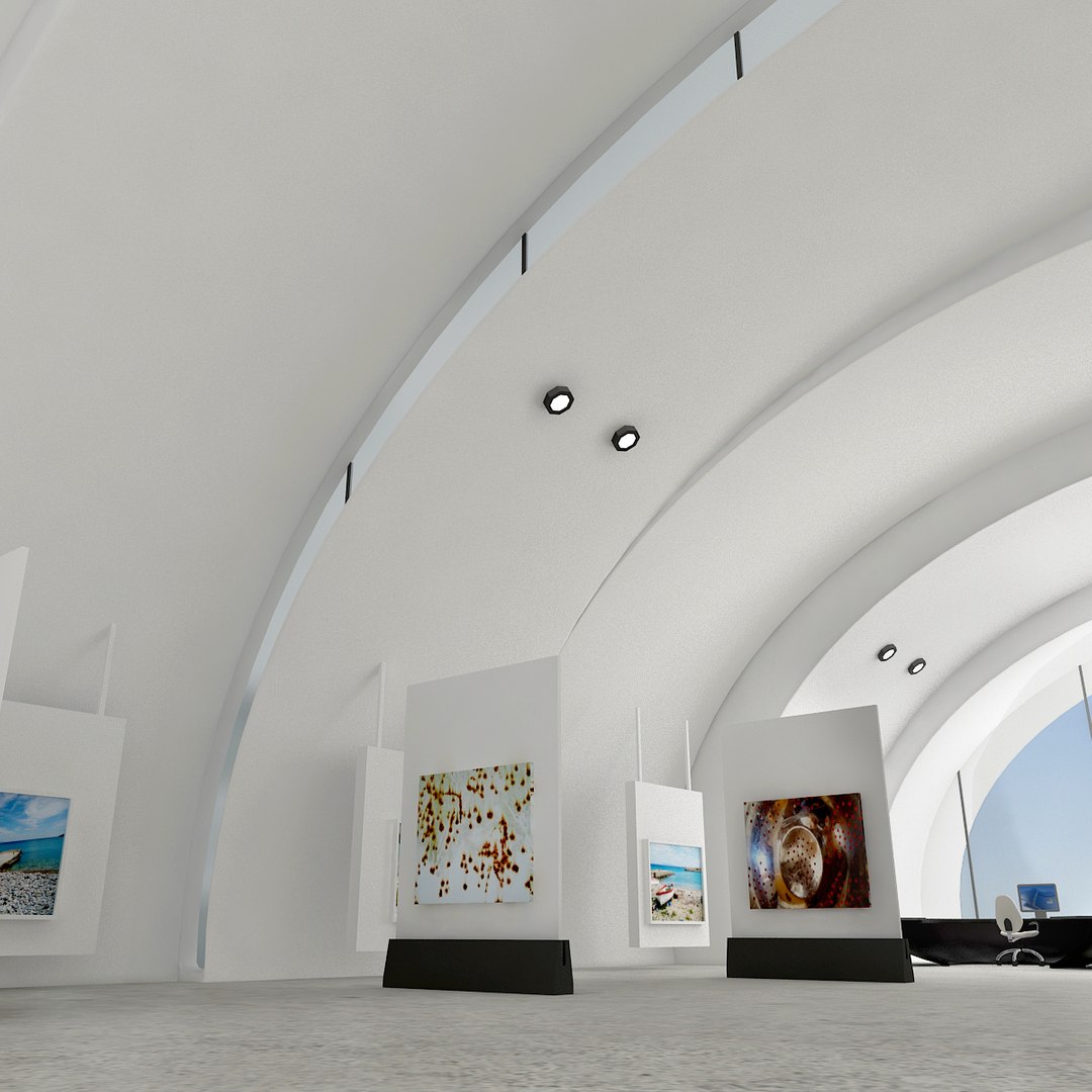 3d Model Modern Art Gallery