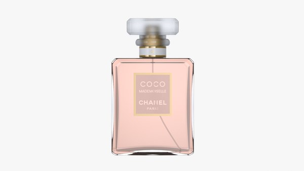 glitter coco chanel Mademoiselle 3D perfume bottle I made :) #DIY