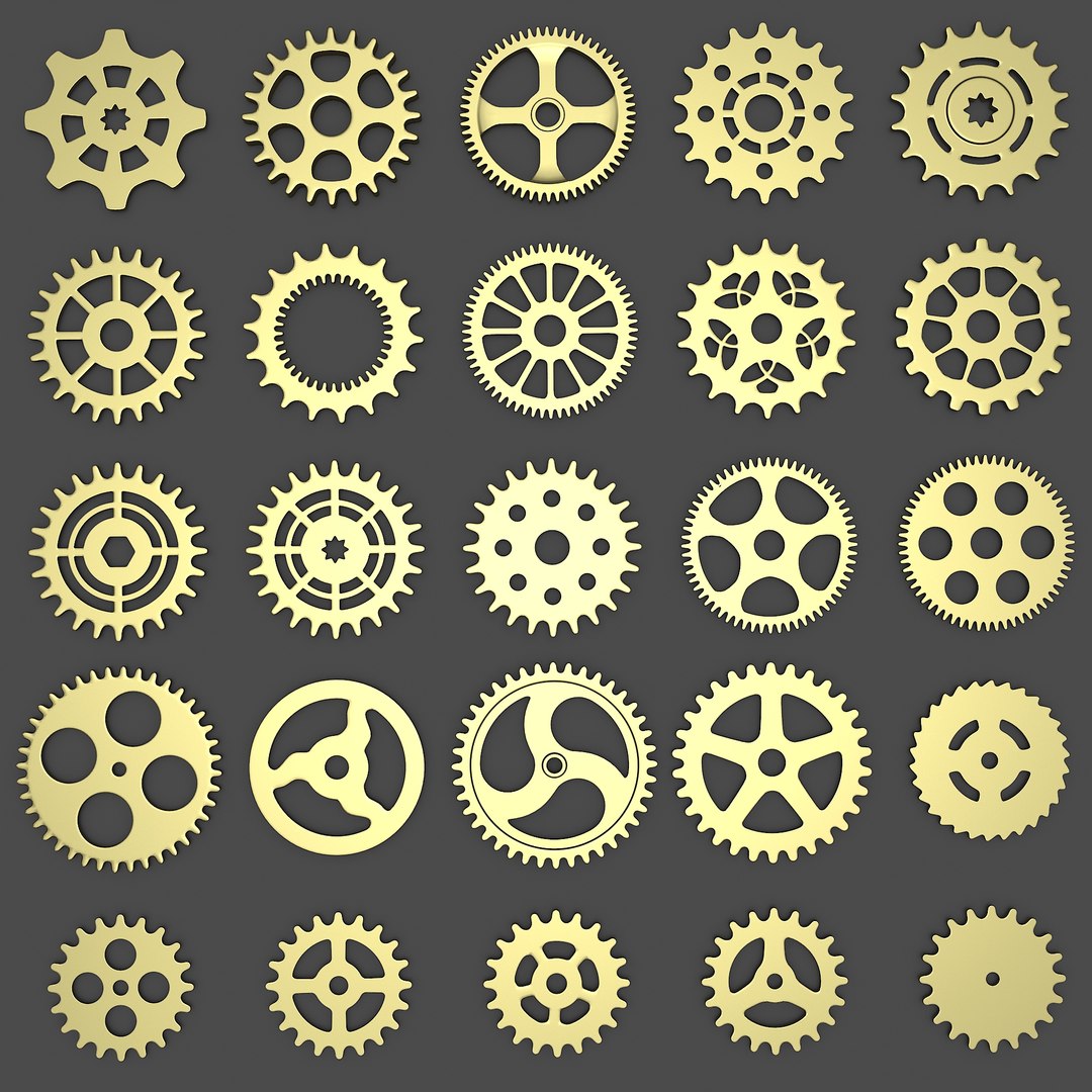 25个齿轮3d模型 - turbosquid 862195
