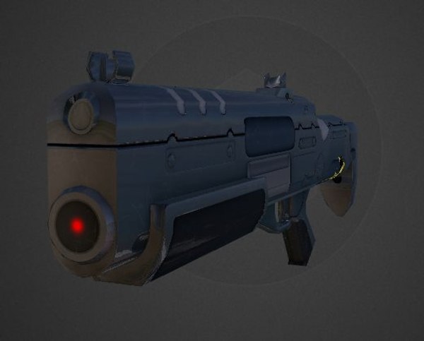 laser rifle 3d model