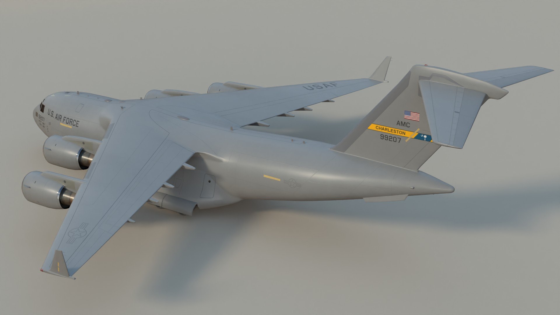 USAF Boeing C17 SC 3D model https://p.turbosquid.com/ts-thumb/Qm/4HsSdi/o9/c17scpr6/jpg/1724848285/1920x1080/fit_q87/0fe0f09c2eb6819f6d9592a7c726739455333c44/c17scpr6.jpg