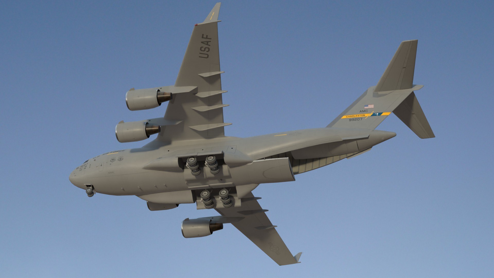 USAF Boeing C17 SC 3D model https://p.turbosquid.com/ts-thumb/Qm/4HsSdi/xN/c17scpr22/jpg/1724848292/1920x1080/fit_q87/35aeade6b86590c874dfa36dab03c0bc5a1d2356/c17scpr22.jpg