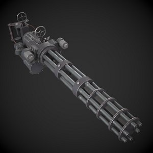 3D model Gatling Gun