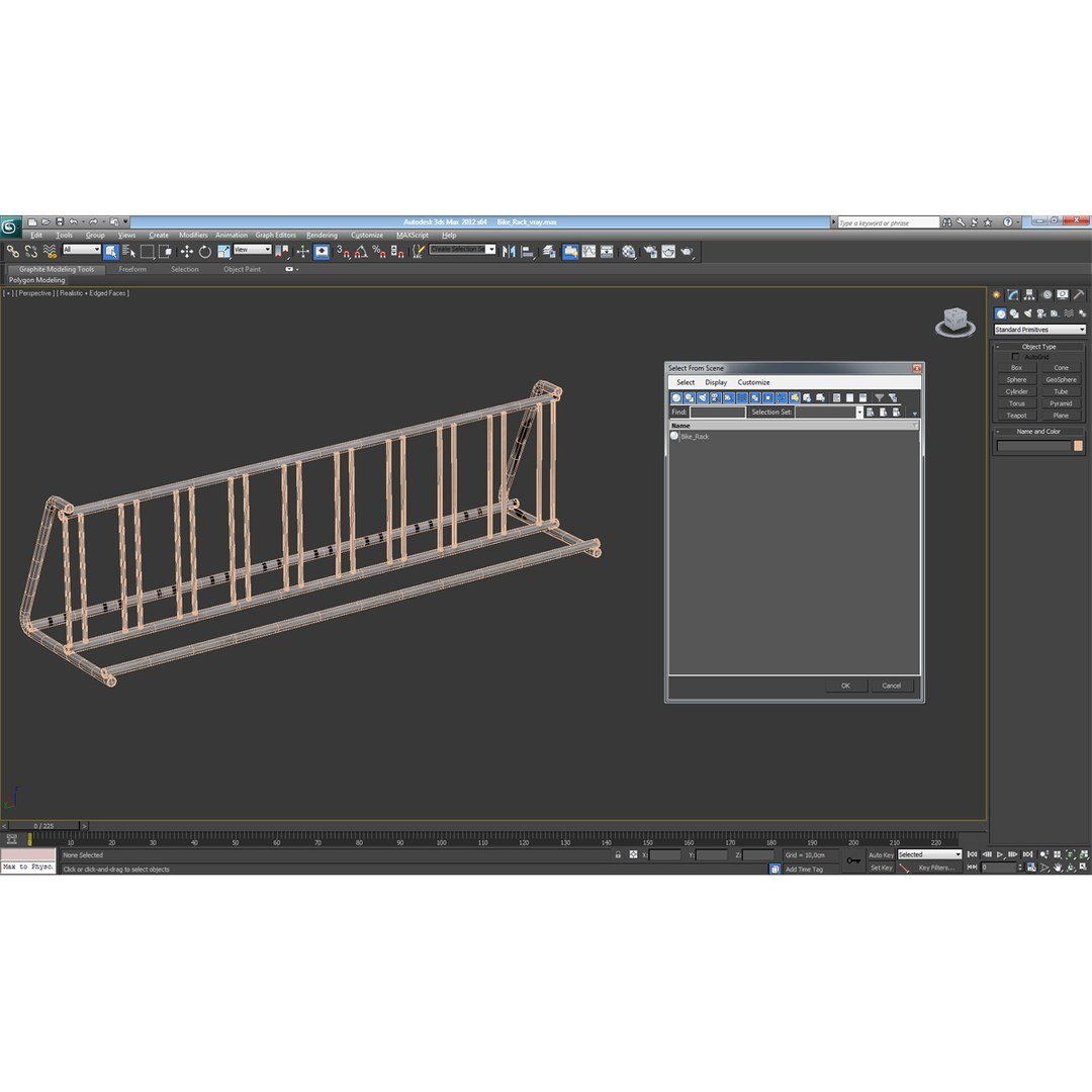 bike rack 3d model