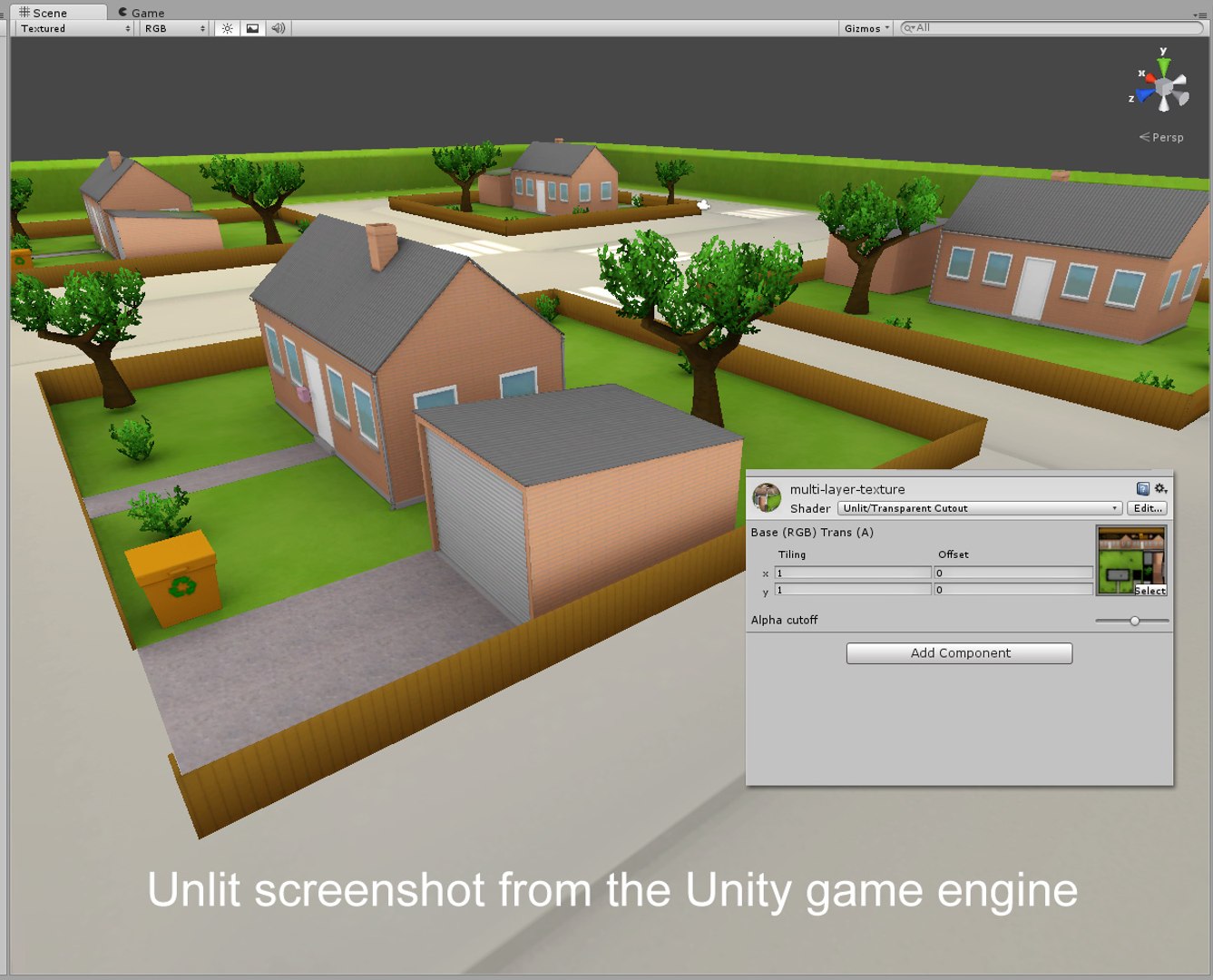 3d building suburban residential - model