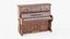 Pianoforte verticale in legno scuro