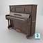 Pianoforte verticale in legno scuro