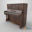 Pianoforte verticale in legno scuro