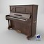 Pianoforte verticale in legno scuro