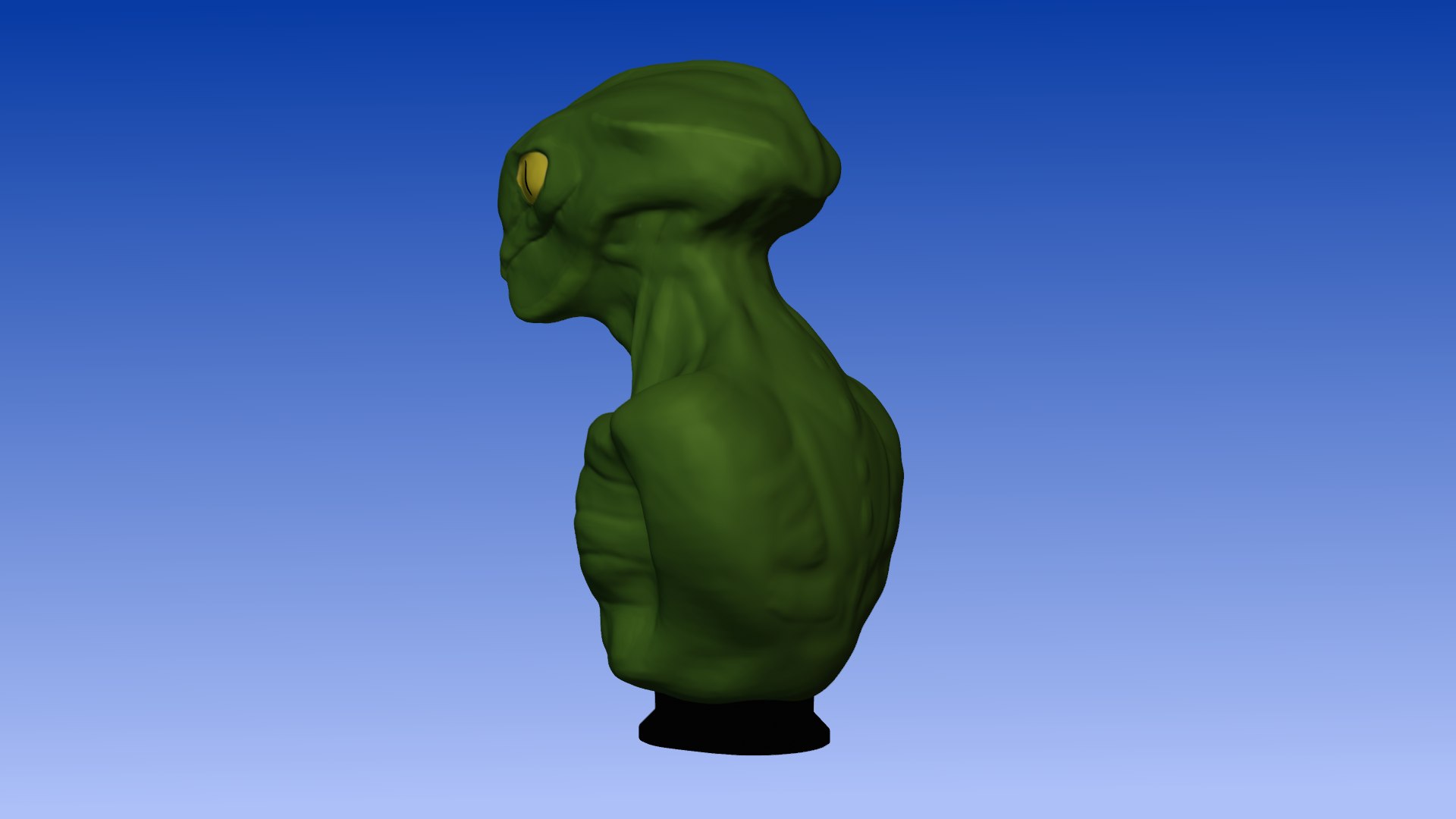 Alien Bust 2 3D Model - TurboSquid 2319931