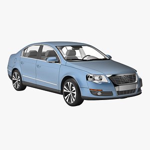 passat limousine taxi 3d model