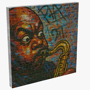 Graffiti Wall Saxo 3D