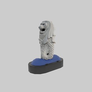 Singapore Merlion Statue 3D
