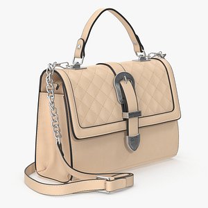 Cream Handbag 3D model