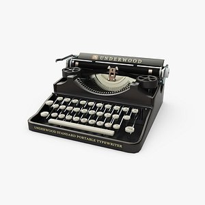 typewriter underwood bank portable model