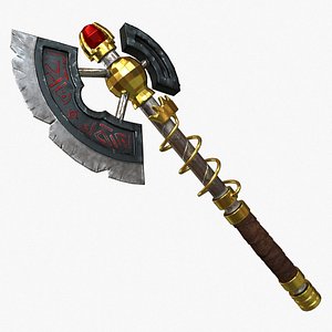 3D Axe Golden model