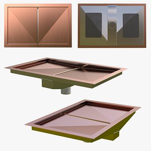 3D Copper Drain Cover with Filtration Mesh