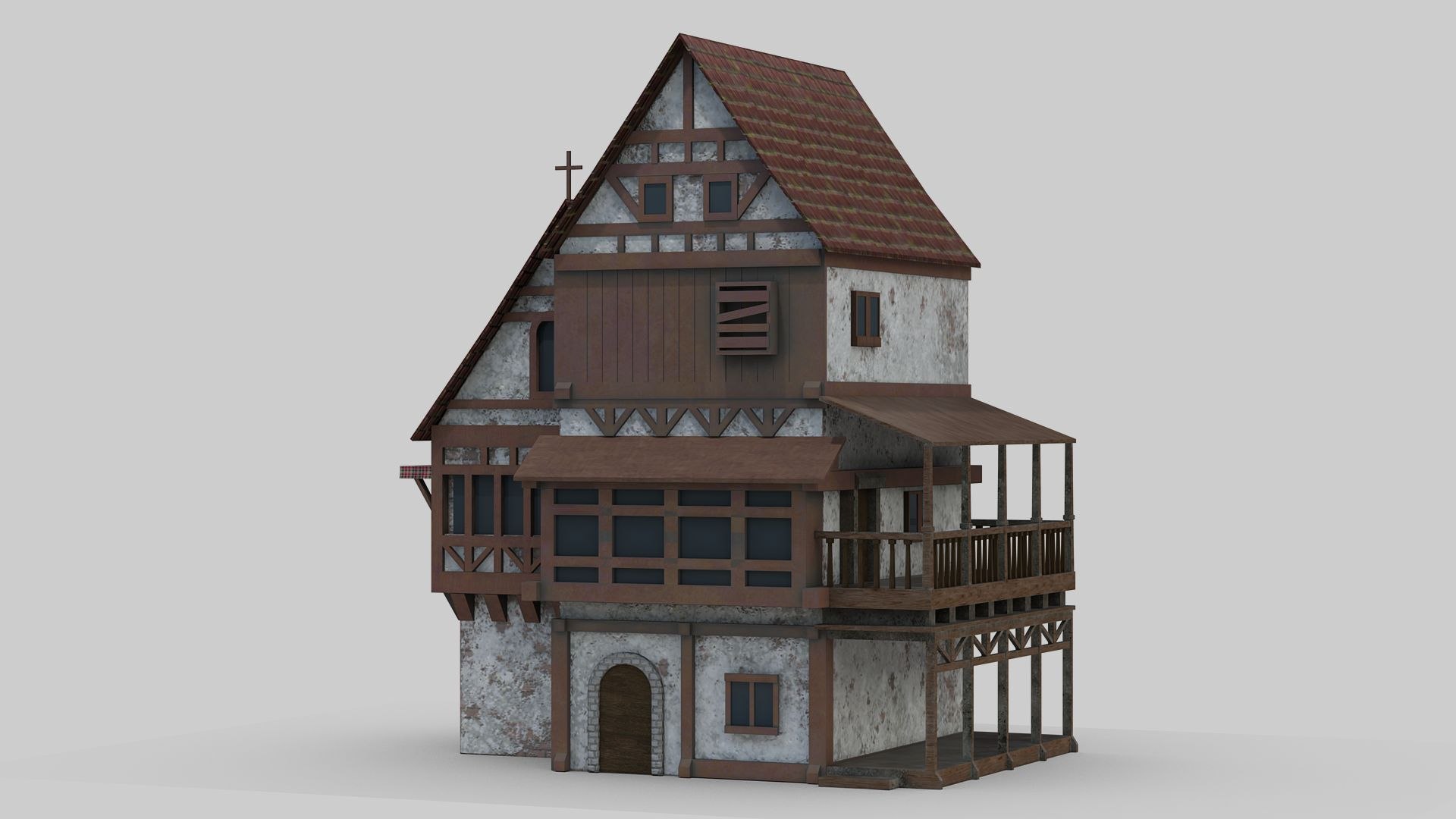 Old Medieval House model - TurboSquid 1774382