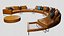 Add Look Round Luxury Designer Leather Sofa