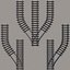 Low Polygon Railroad Track Collection