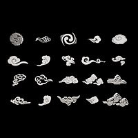 vdb collection Stylized auspicious clouds 20pack cartoon