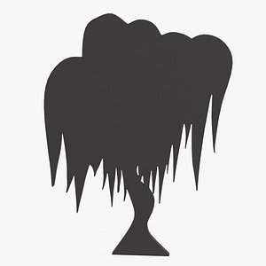 3D Willow Silhouette