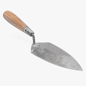 Dirty Brick Trowel 3D Model