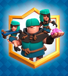 Clash Royale Rascals Card 3D model