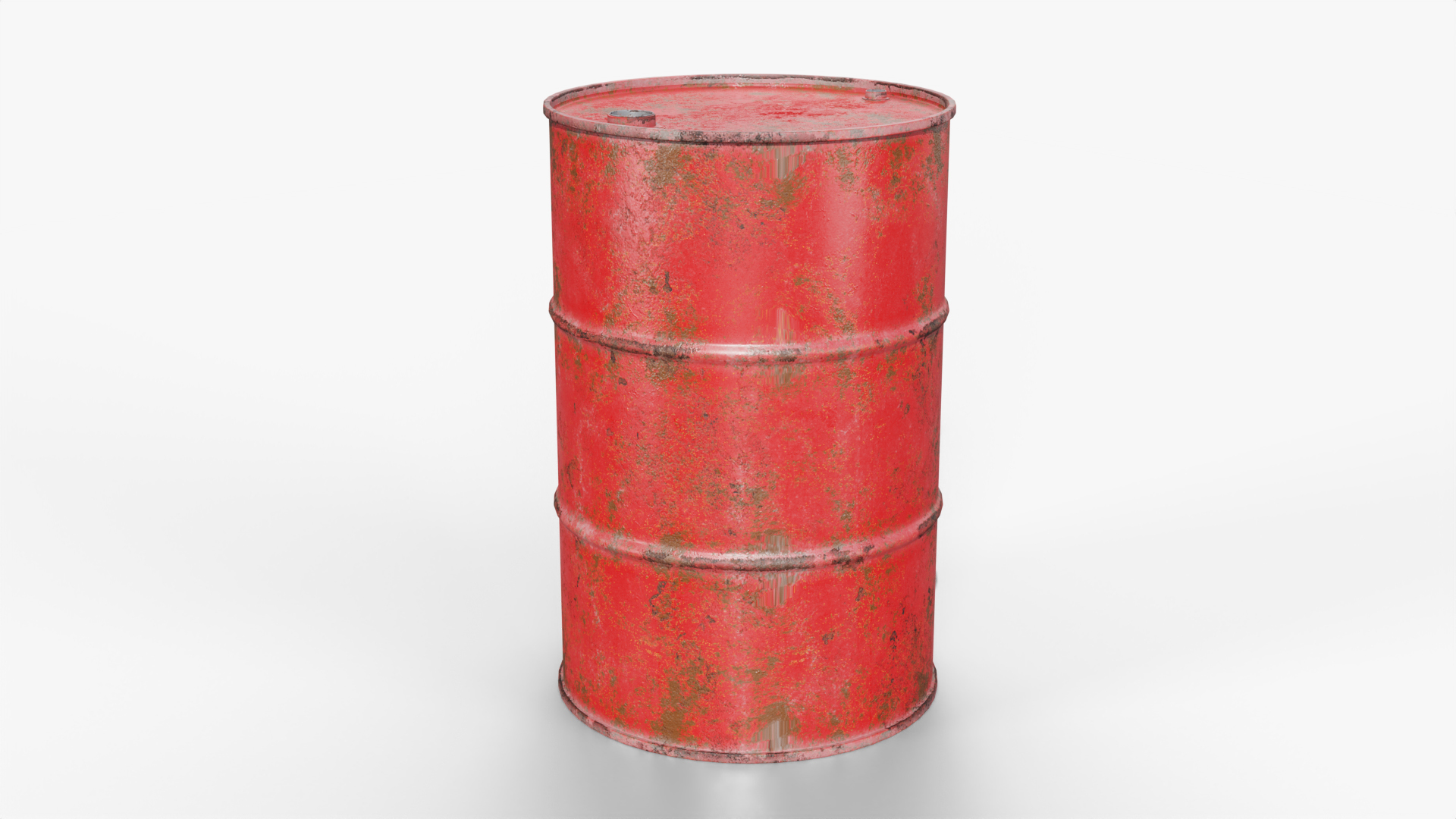 Steel Barrel - Red - Rusted 3D - TurboSquid 2122796