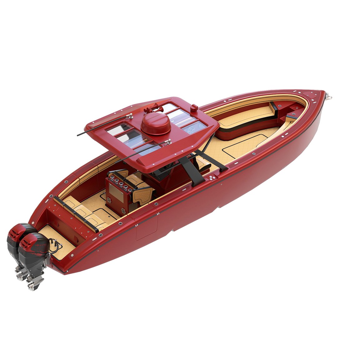 Motorboat 3D Model - TurboSquid 2290408
