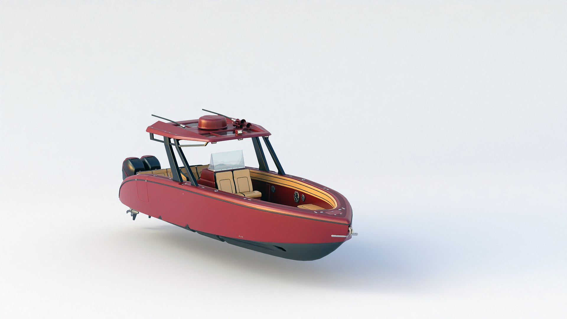 Motorboat 3D Model - TurboSquid 2290408