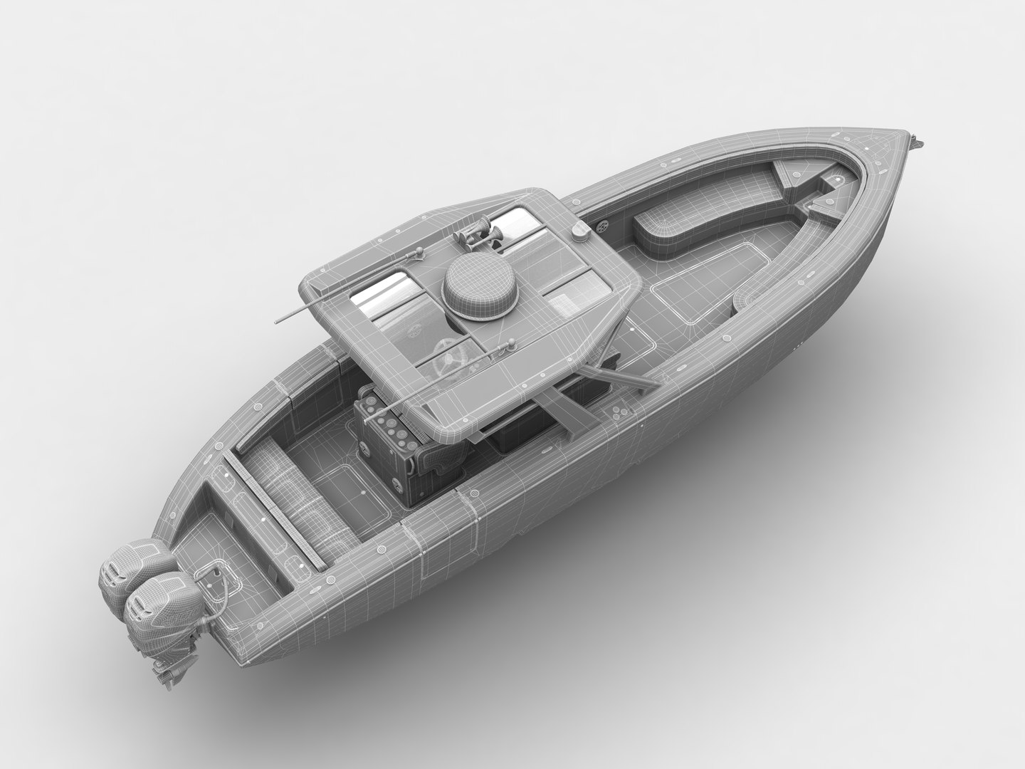 Motorboat 3D Model - TurboSquid 2290408
