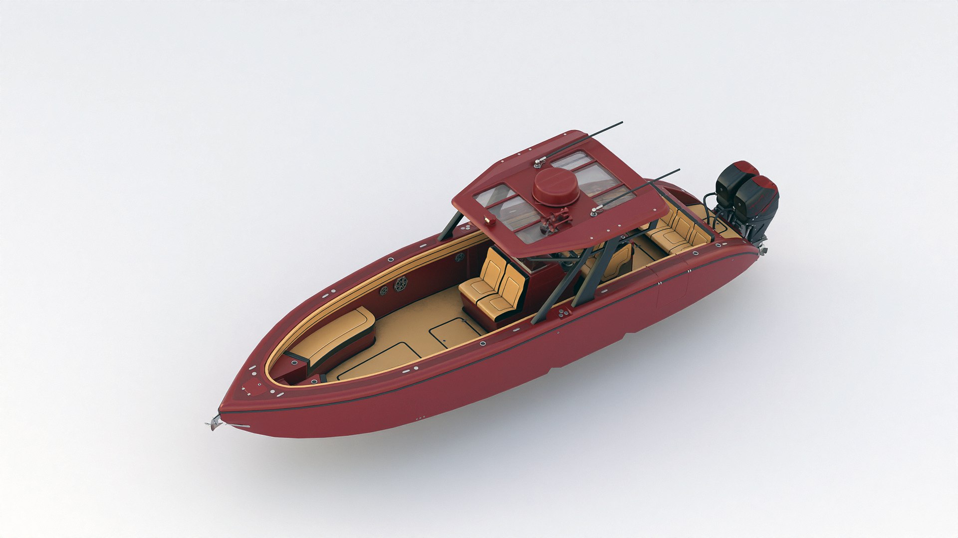 Motorboat 3D Model - TurboSquid 2290408