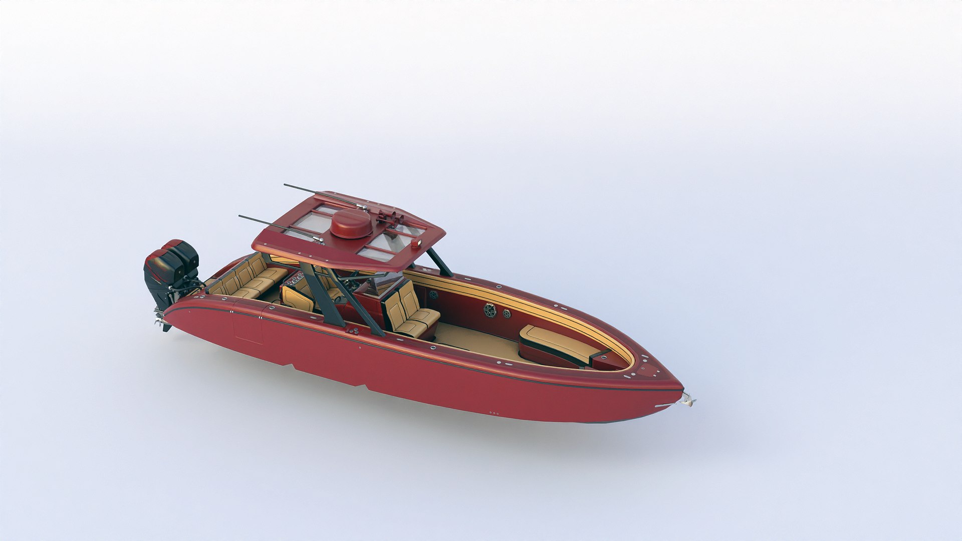 Motorboat 3D Model - TurboSquid 2290408