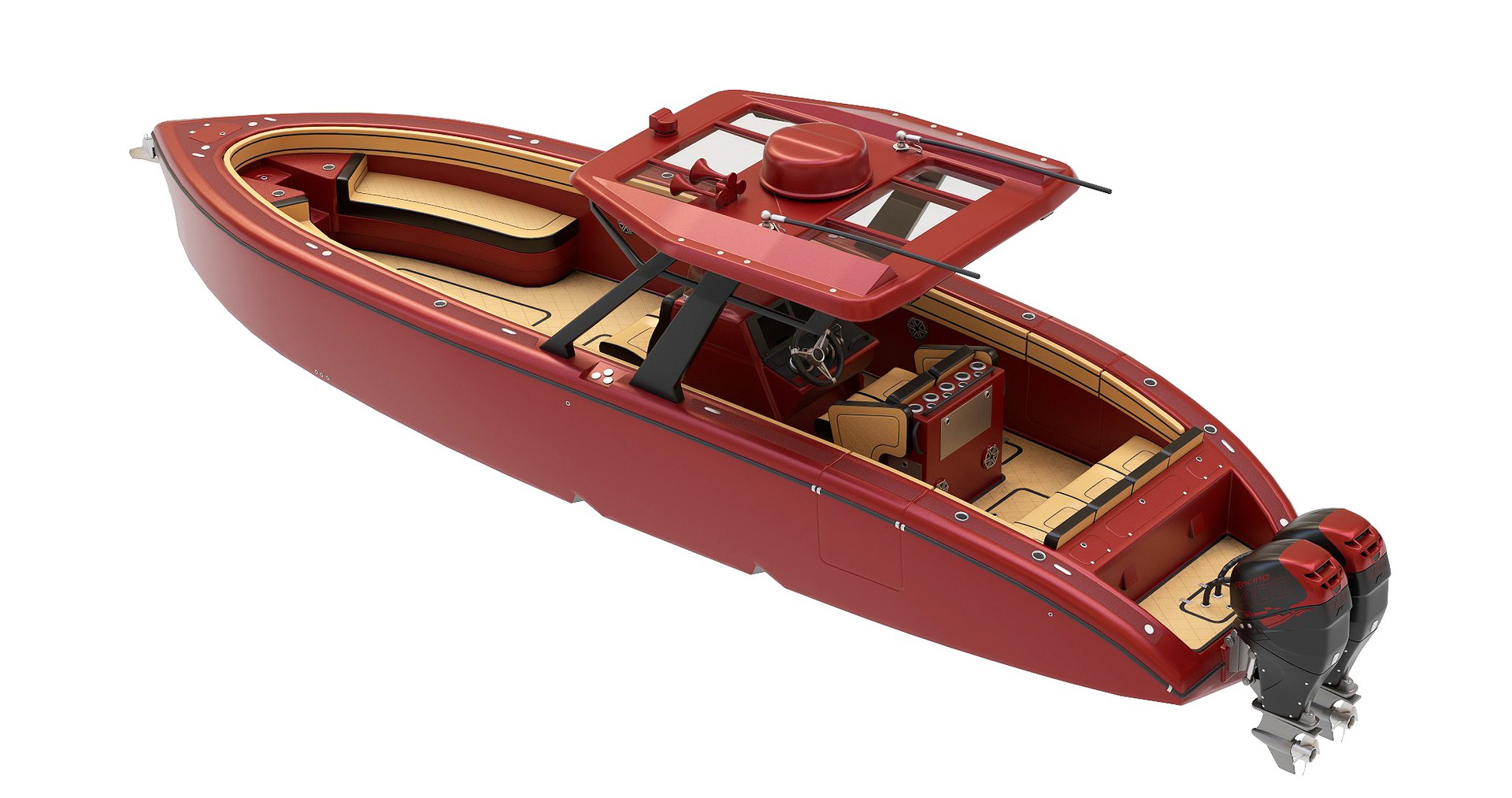 Motorboat 3D Model - TurboSquid 2290408