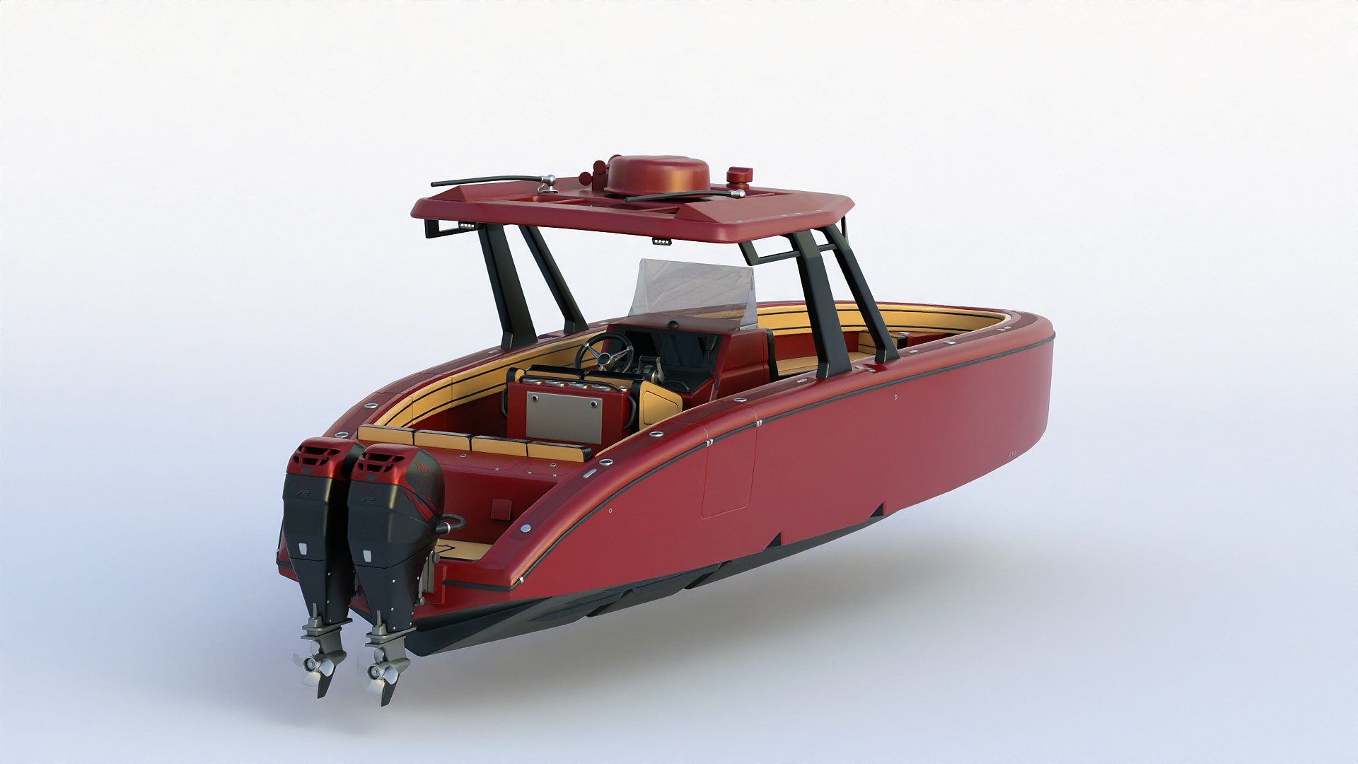 Motorboat 3D Model - TurboSquid 2290408