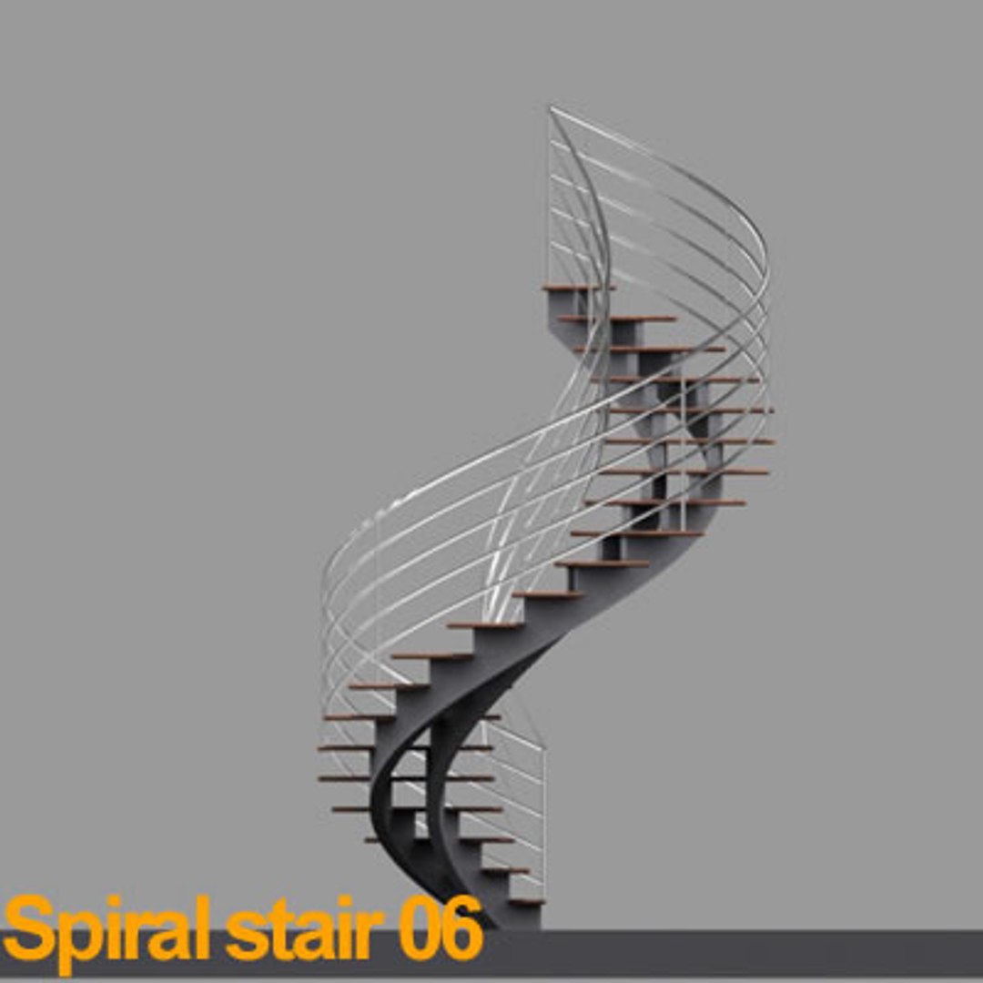 spiral stair 3d model