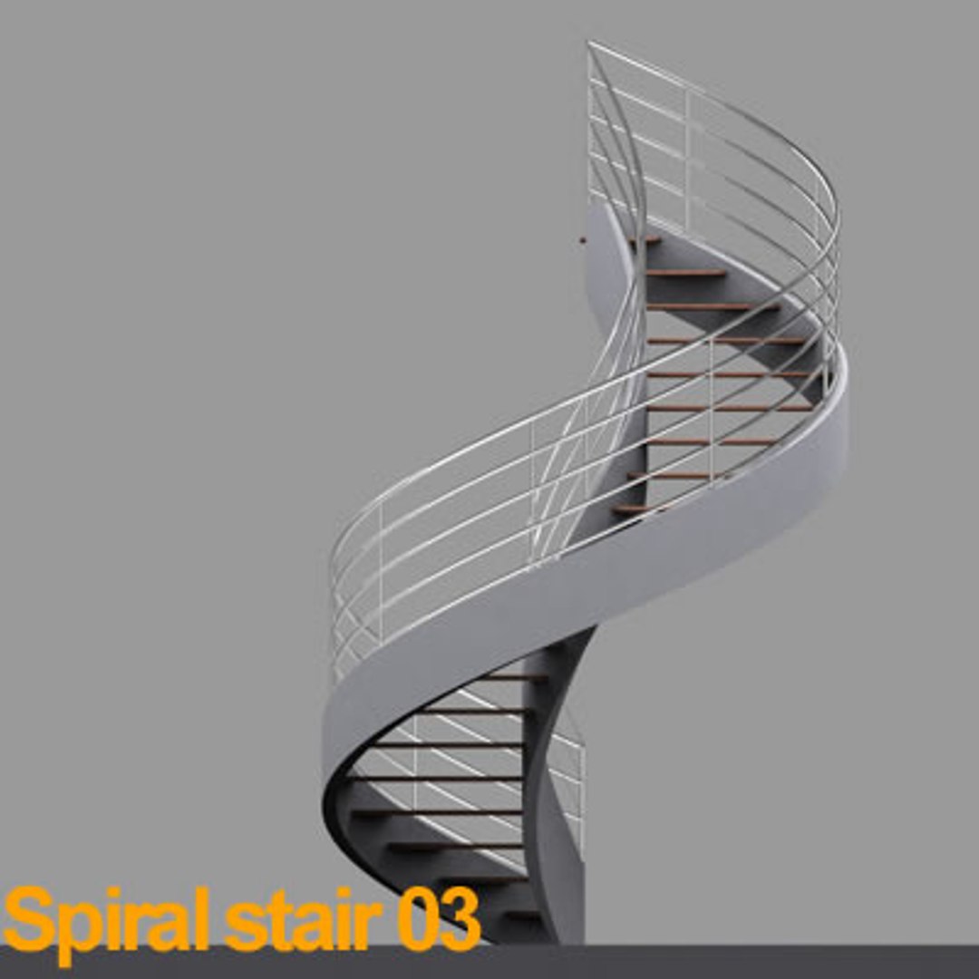 spiral stair 3d model