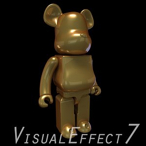 Metallics Brown BearBrick