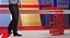 Studio de télévision météo moderne avec présentateur truqué