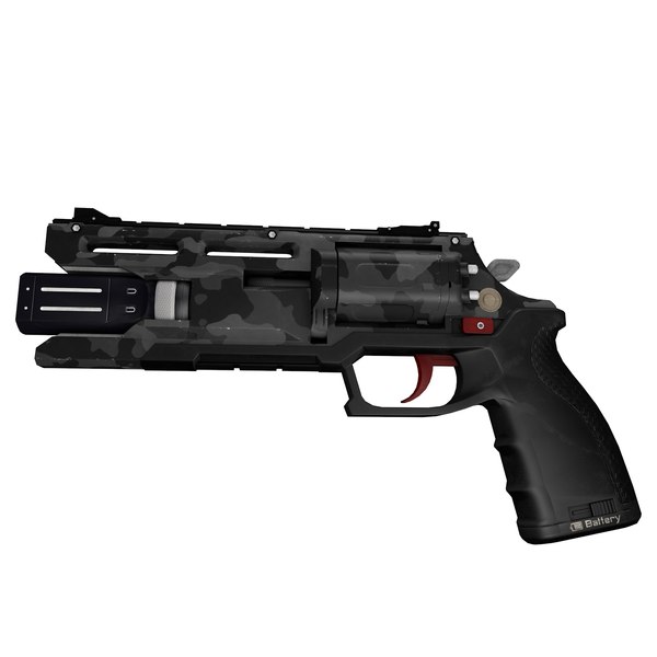 3D Sci-Fi Plasma Revolver Handgun Camo - TurboSquid 1823502