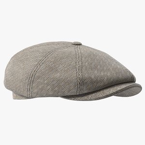 Wool Flat Cap Grey