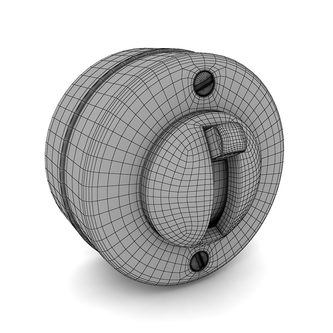 Vintage Light Switch 3d Model