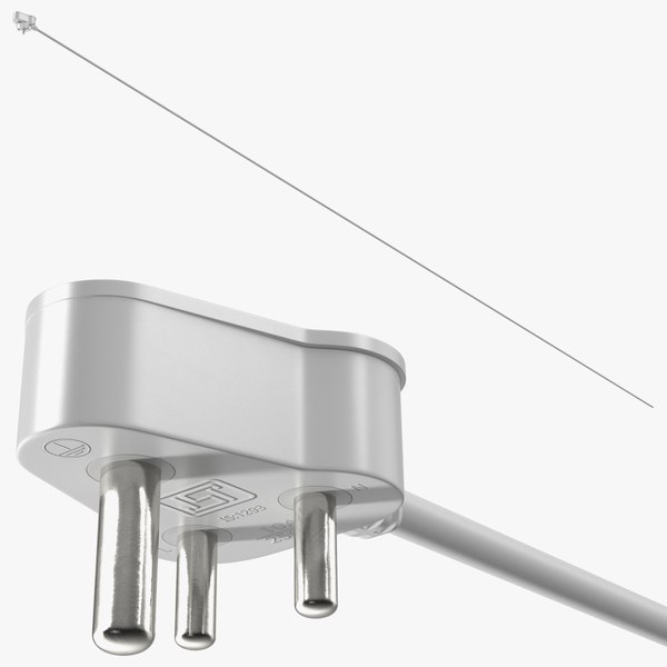 modelo 3d India Electric Plug Type D White TurboSquid 2040467