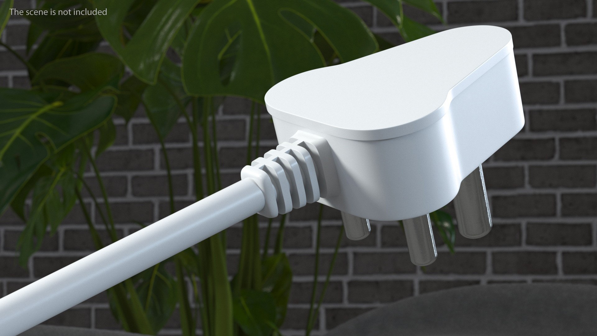 India Electric Plug Type D White 3D model TurboSquid 2040467