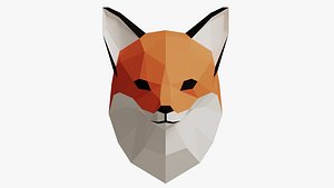 paper fox head