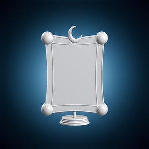 Galaxy Cosmic Scroll Frame 3D Print Model 3D model