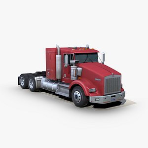 t800 semi truck 3D model