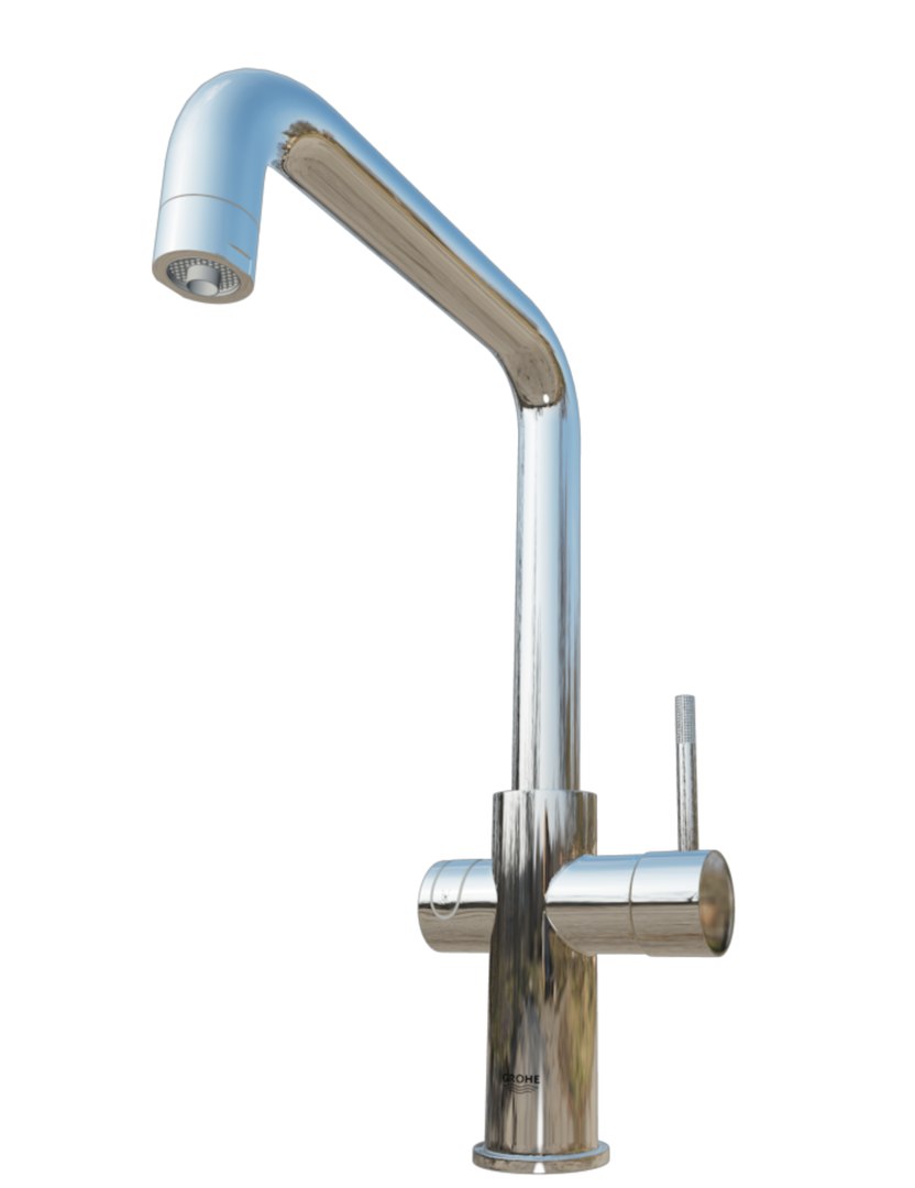 Grohe Product Faucet Grohe Minta Sink Mixer U Pipe 3D Model   Systemy1 