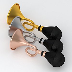 Vintage Vehicle Horn 01 Collection 3D